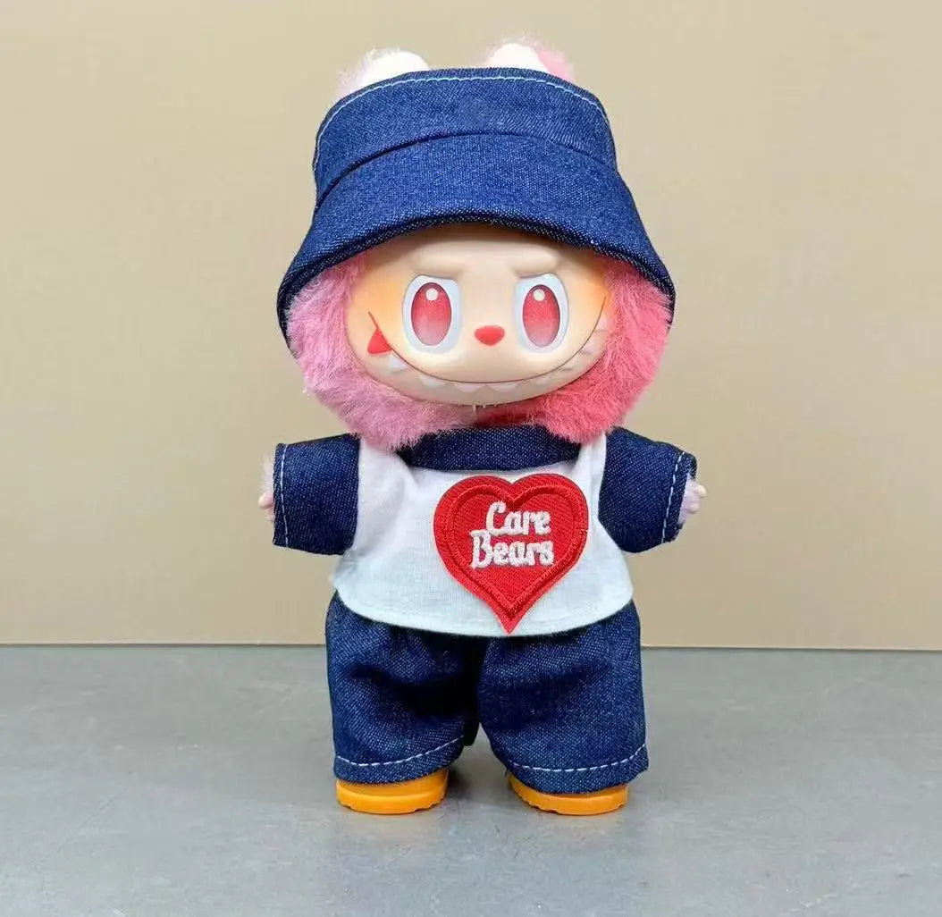 Labubu V3 Vinyl Doll Cosplay Clothes – DIY Fashion Outfits & Cute Plush Toy Accessories | Birthday Gifts for Kids & Collectors