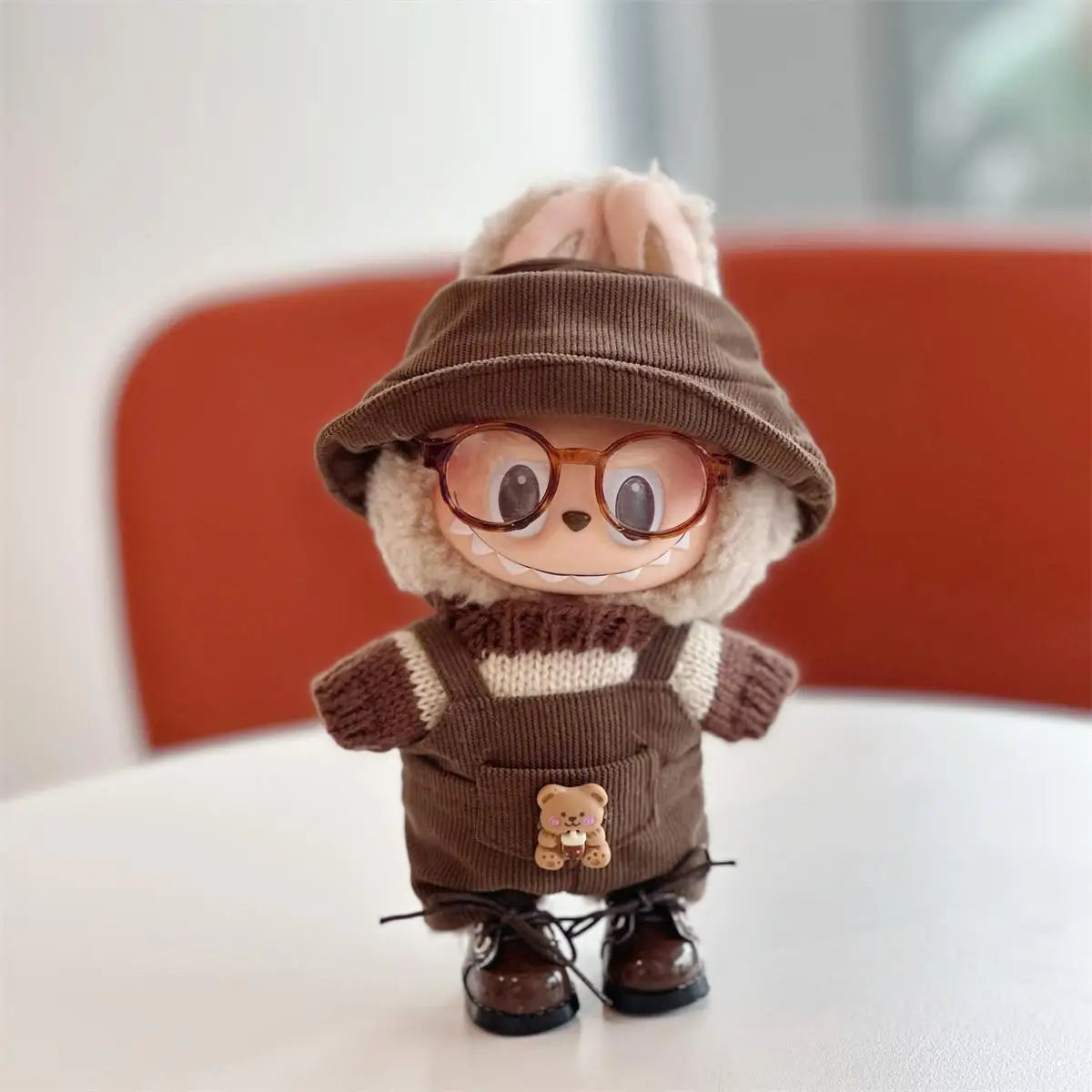 17cm Labubu Plush Doll Clothes – Macaron-Inspired Cute Outfits | DIY Accessories, Dog Clothes, Hair Bows | V1 & V2 Fit – Perfect Kid Gift