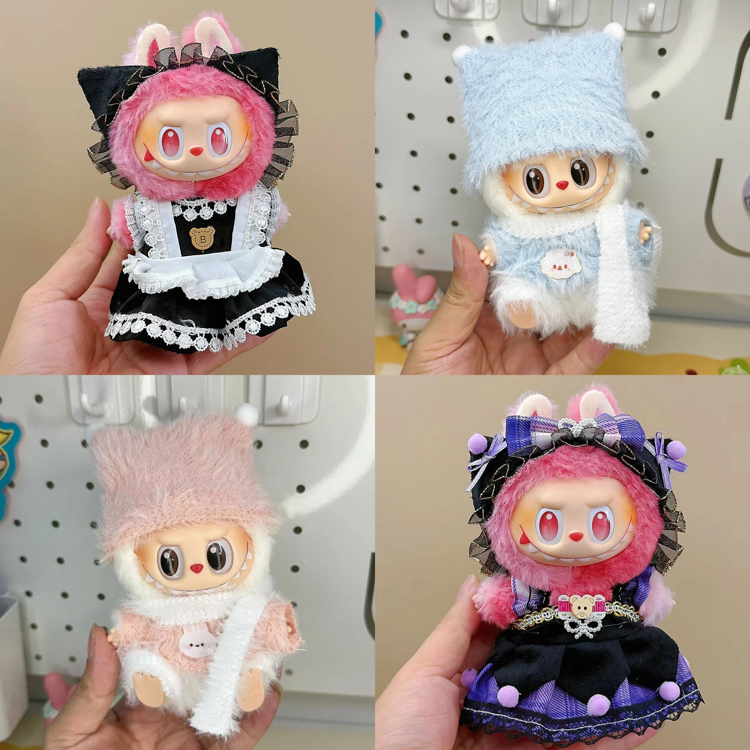 Labubu V3 Vinyl Doll Cosplay Clothes – DIY Fashion Outfits & Cute Plush Toy Accessories | Birthday Gifts for Kids & Collectors