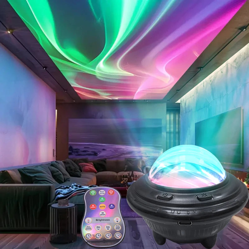 Starlight Projector Night Light Aurora Colorful Light Home Bedroom Decoration Starlight Christmas Light Children's Gift USB line