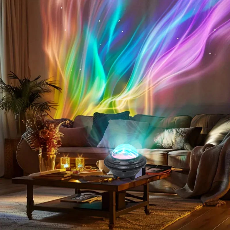 Starlight Projector Night Light Aurora Colorful Light Home Bedroom Decoration Starlight Christmas Light Children's Gift USB line