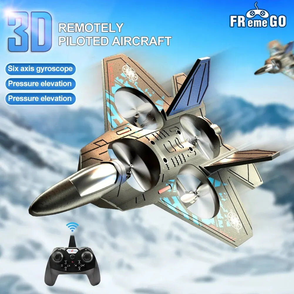RC Plane – 2.4G Remote Control Aircraft with Lights & EPP Foam for Kids & Beginners