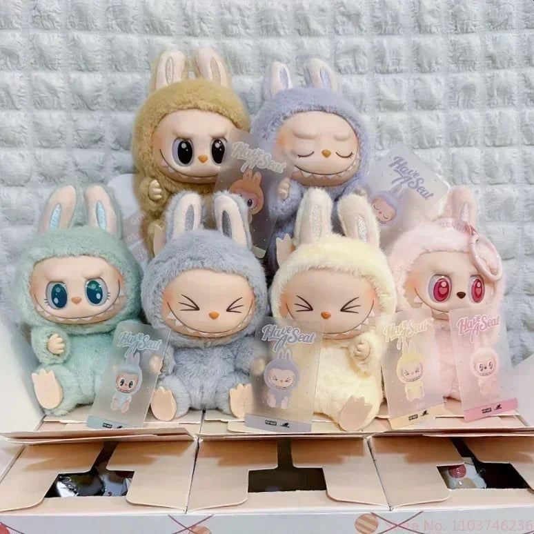 Labubu 'Have a Seat' Series Anime Figure | PVC Pendant Doll Model, Kawaii Monster Keychain Toy | Replica Gift for Birthday & Collectors