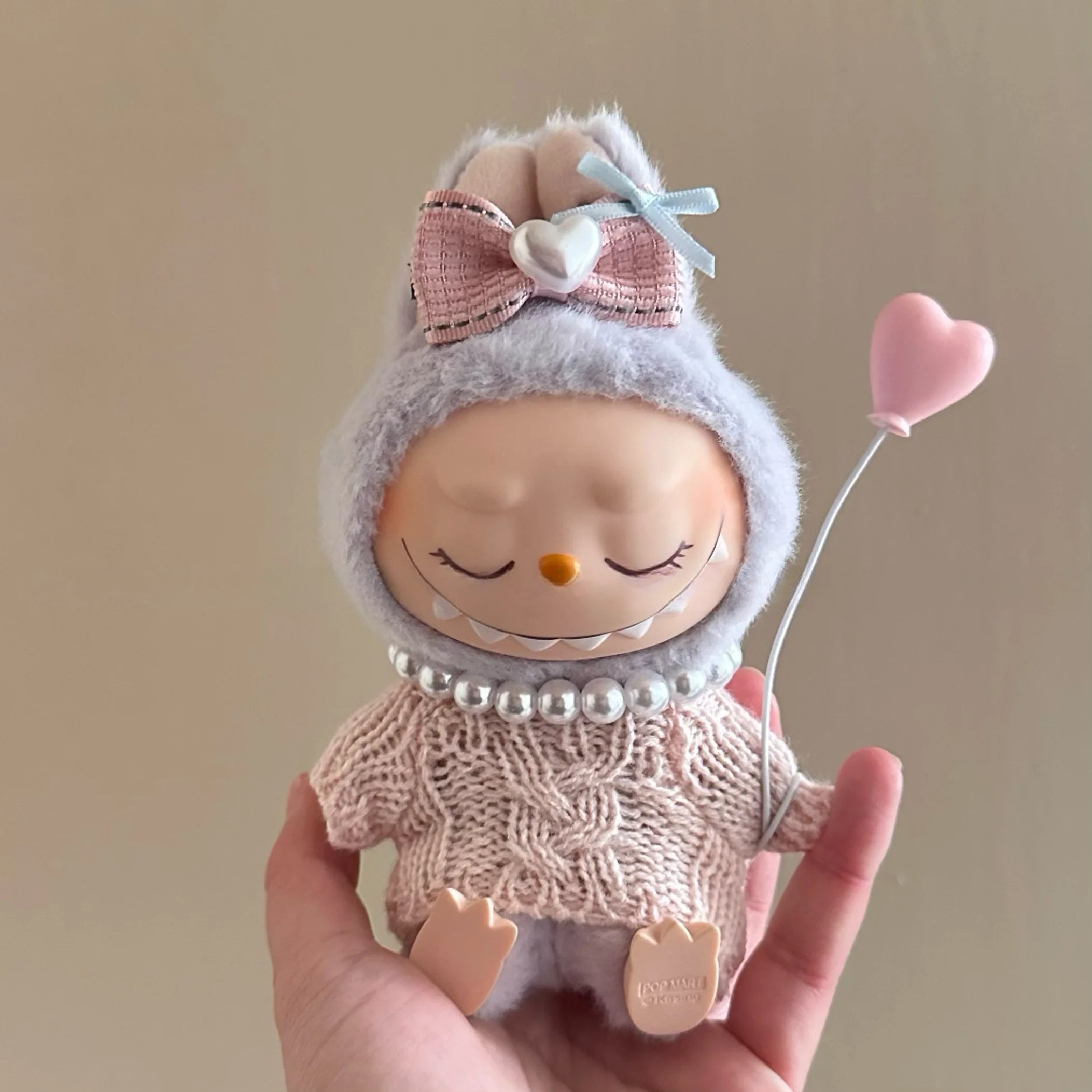 17cm Labubu Plush Doll Clothes – Macaron-Inspired Cute Outfits | DIY Accessories, Dog Clothes, Hair Bows | V1 & V2 Fit – Perfect Kid Gift