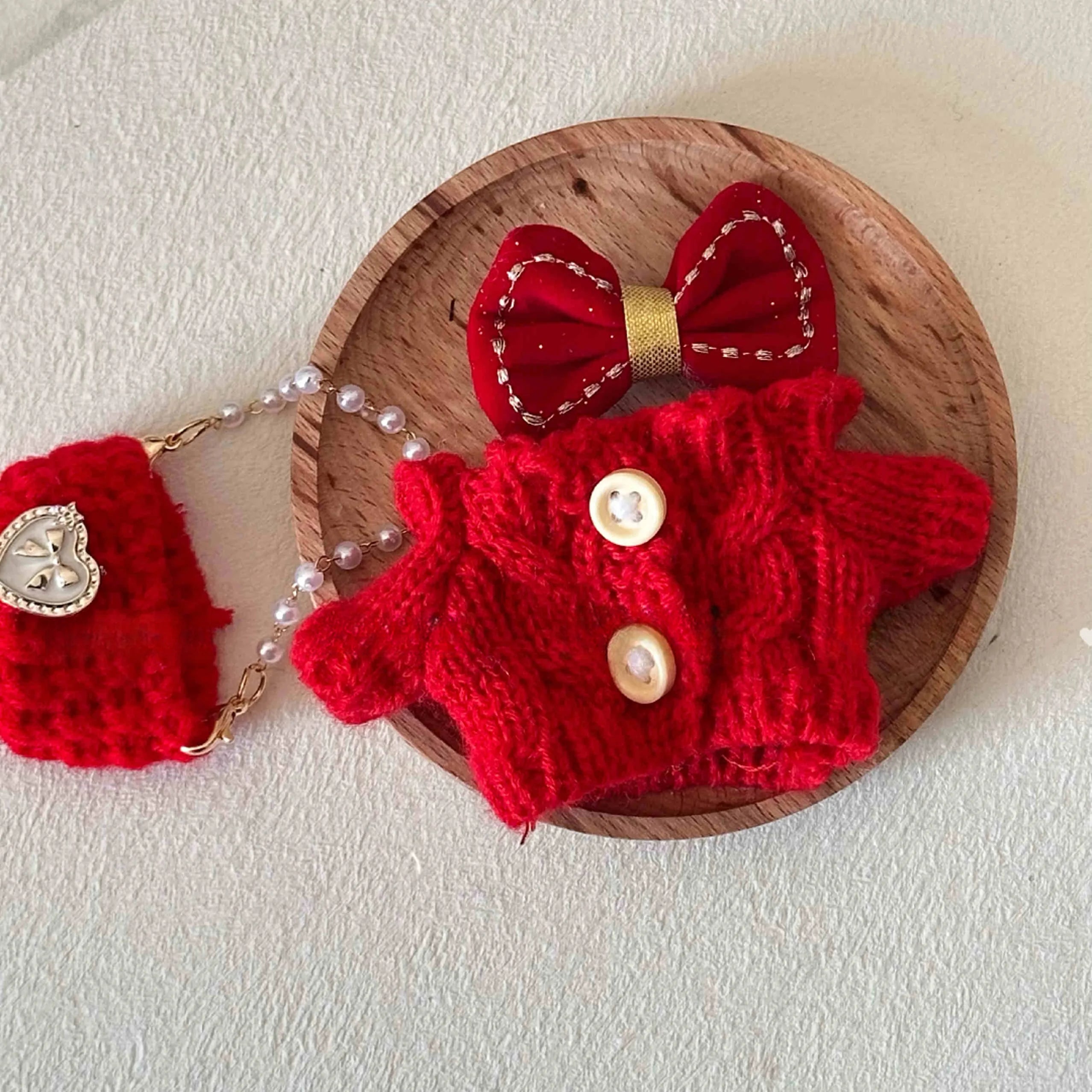 17cm Labubu Plush Doll Clothes – Macaron-Inspired Cute Outfits | DIY Accessories, Dog Clothes, Hair Bows | V1 & V2 Fit – Perfect Kid Gift