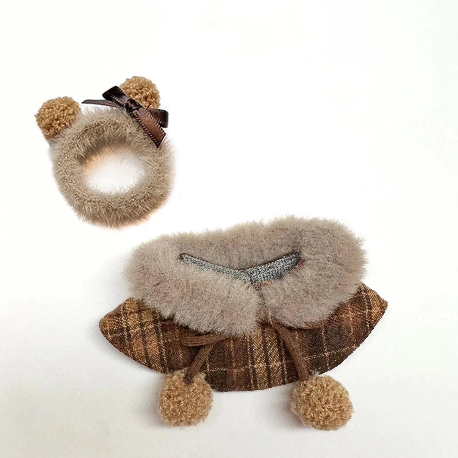 17cm Labubu Plush Doll Clothes – Macaron-Inspired Cute Outfits | DIY Accessories, Dog Clothes, Hair Bows | V1 & V2 Fit – Perfect Kid Gift
